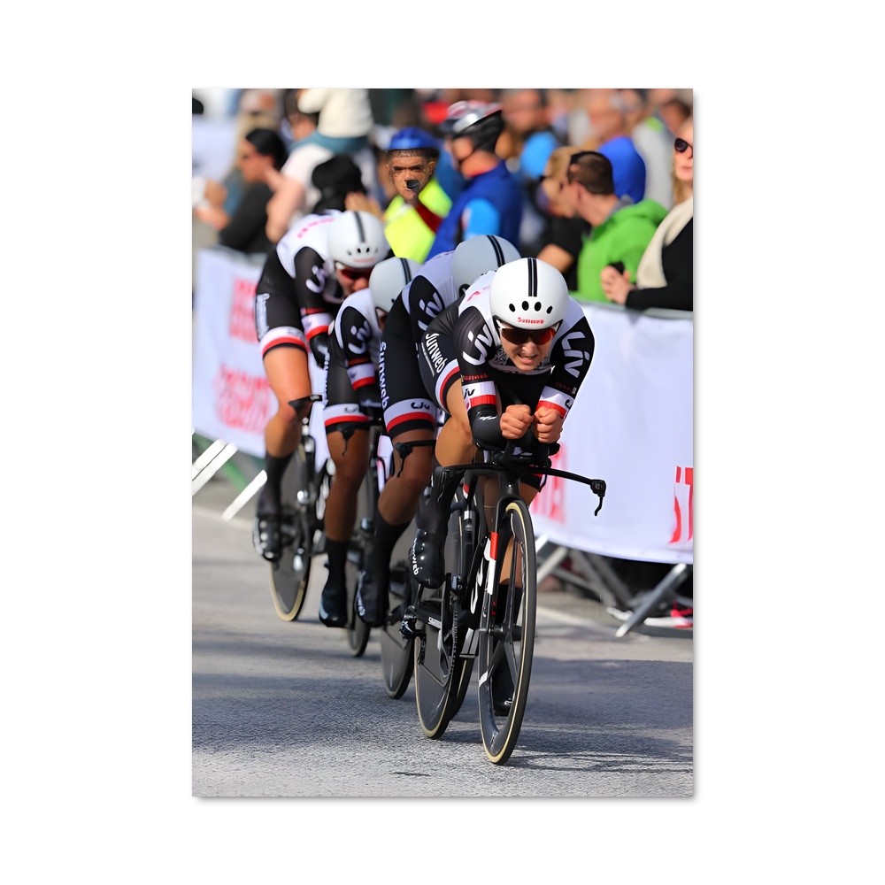 Poster Leah kirchmann – affiche Cyclisme
